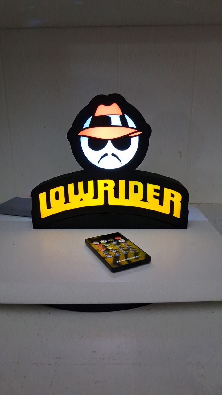 Low Rider LED light box – custom 3D printed – Lit Layer Creations
